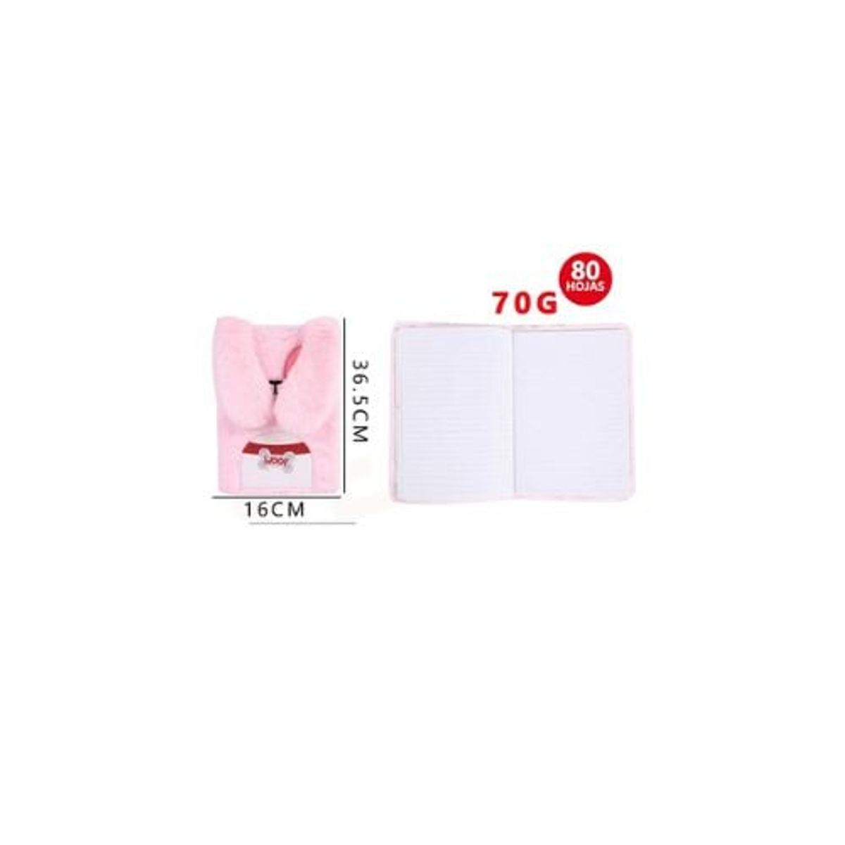 GENERICO - Libreta Orejón 16 36 5 Cm