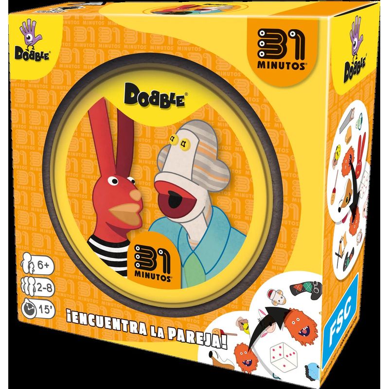 ASMODEE - Juego de cartas Dobble 31 Minutos