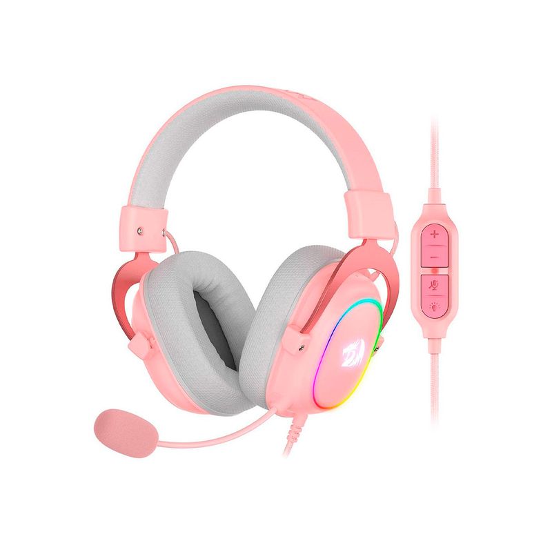 REDRAGON - Audífonos Gamer Redragon Zeus X H510P RGB Pink