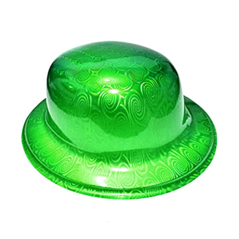 GENERICO - GORRO CHAPLIN REDONDO BRILLANTE VERDE X12 UNI