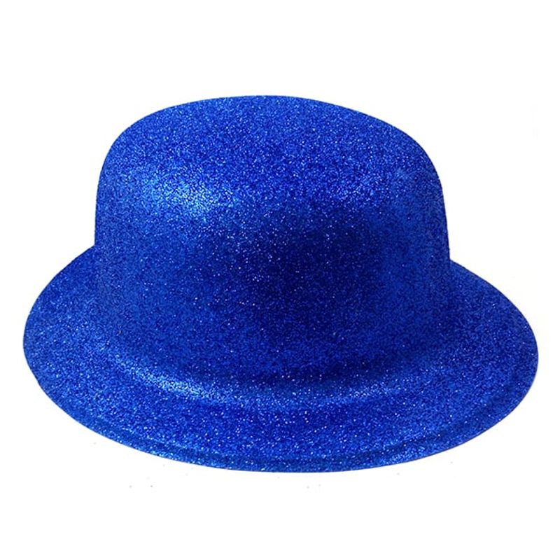GENERICO - GORRO CHAPLIN REDONDO ESCARCHA LISO AZUL X12 UNI