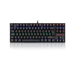 REDRAGON - Teclado Gamer Kumara Black Mecanico Español Rainbow