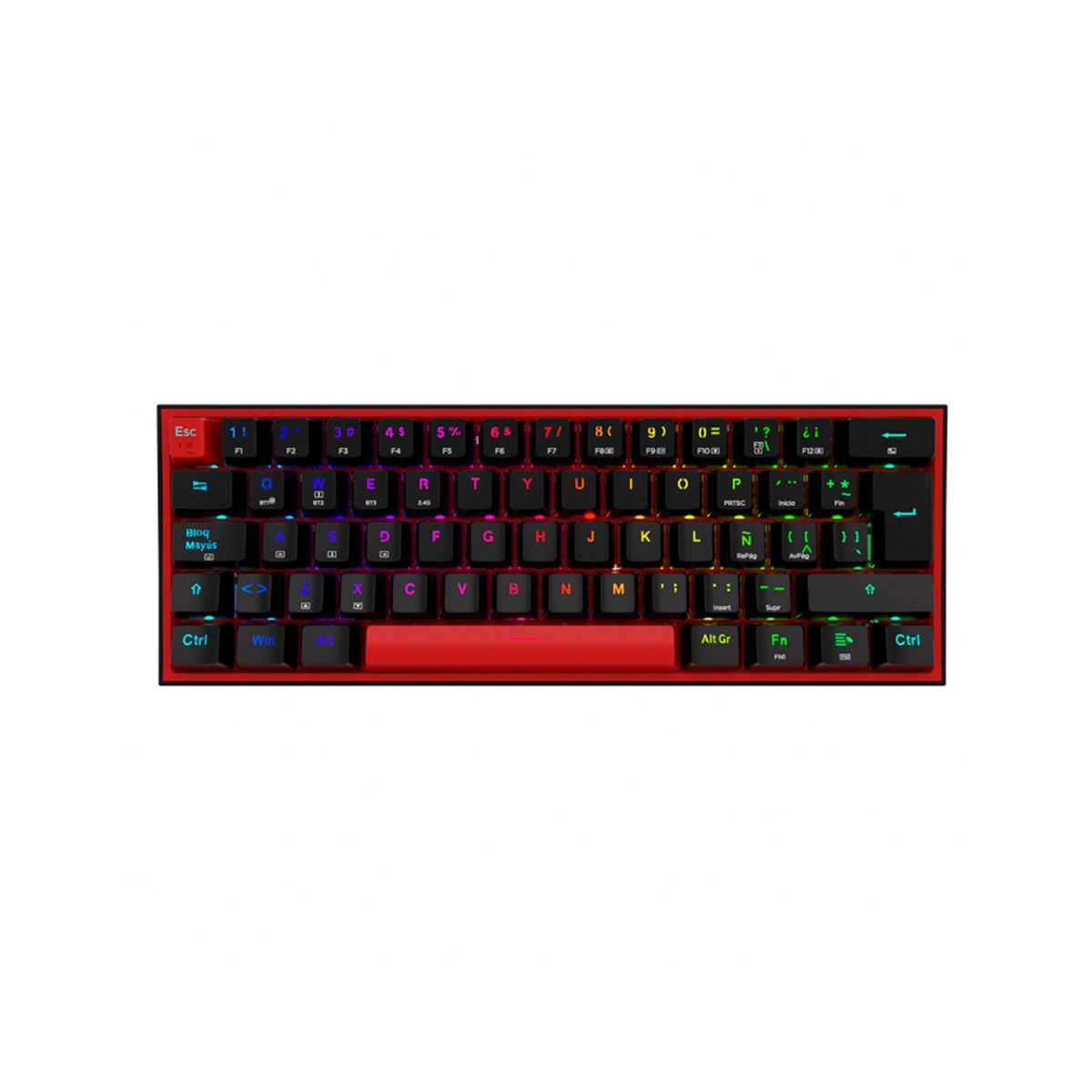 REDRAGON - Teclado Gamer Inalámbrico Redragon Fizz Pro Black K616 RGB Mecanico