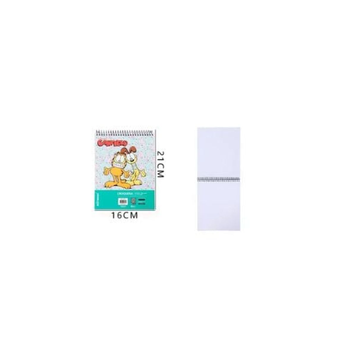 GENERICO - Croquera De Dibujo Garfield & Odie 16 21 Cm