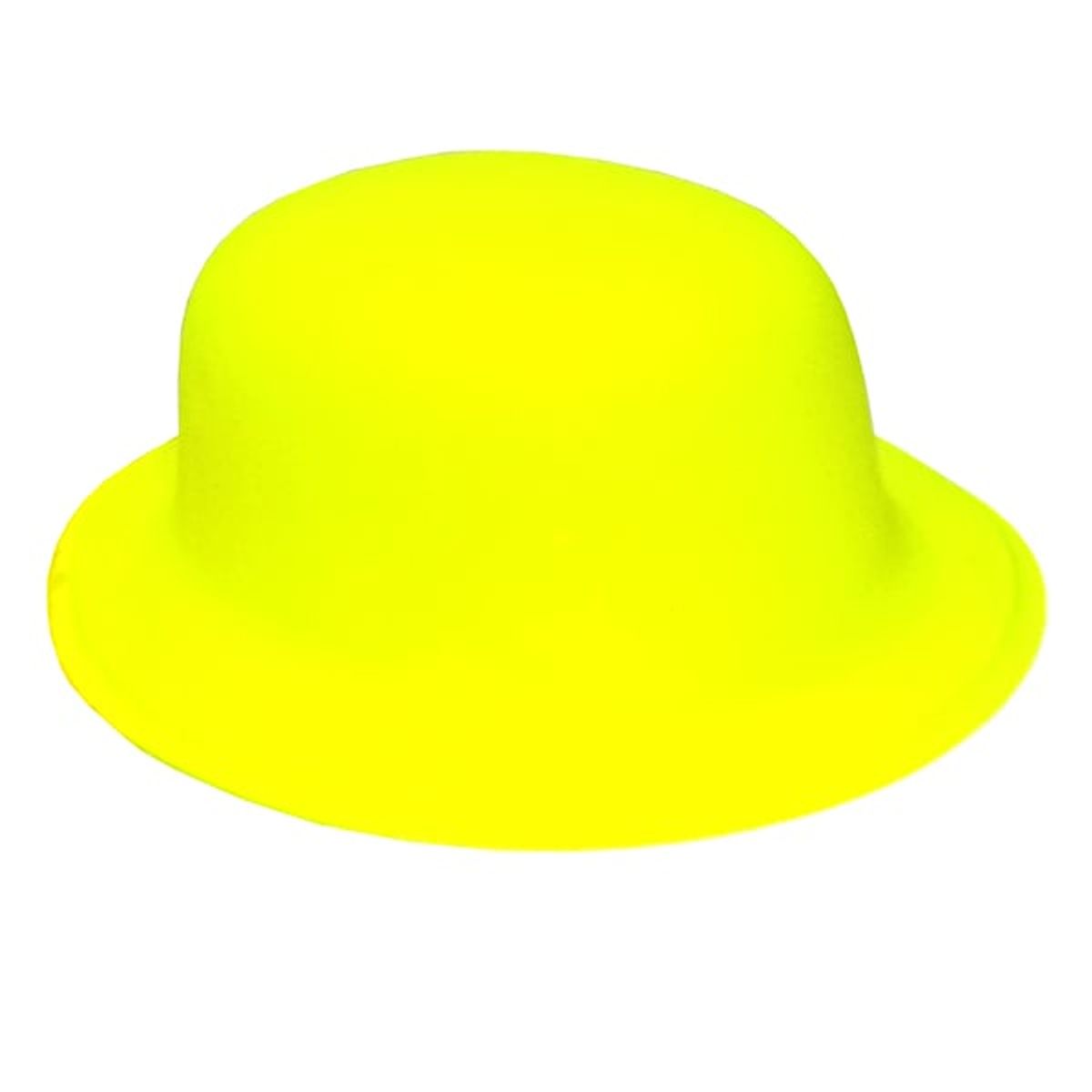 GENERICO - GORRO CHAPLIN REDONDO FLUOR AMARILLO X12 UNI