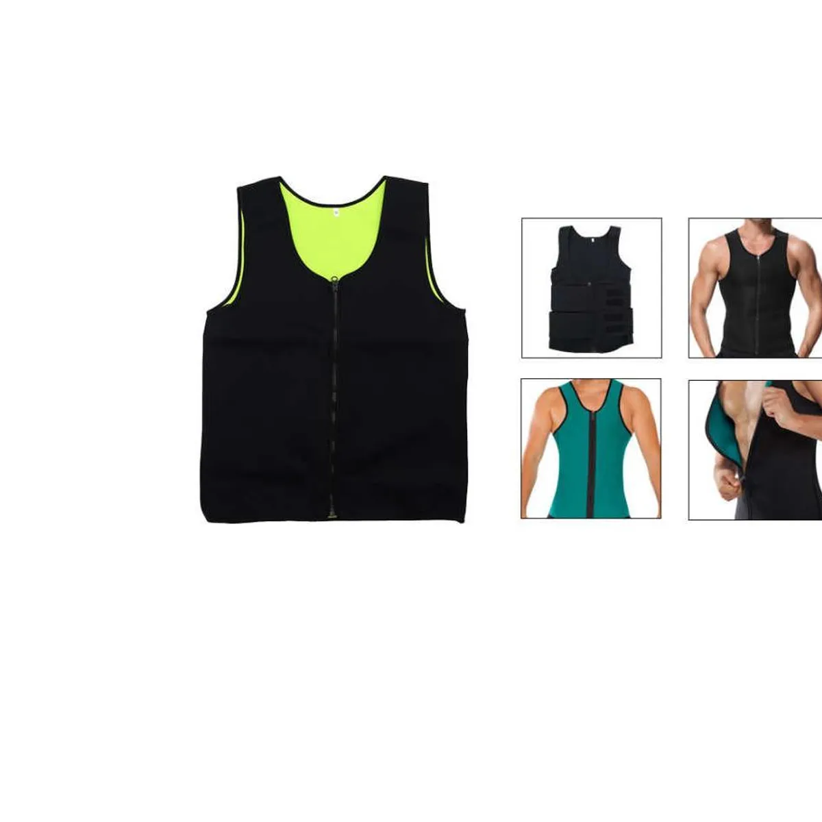 GENERICO - Faja Hombre chaleco Reductor termico Talla XXL