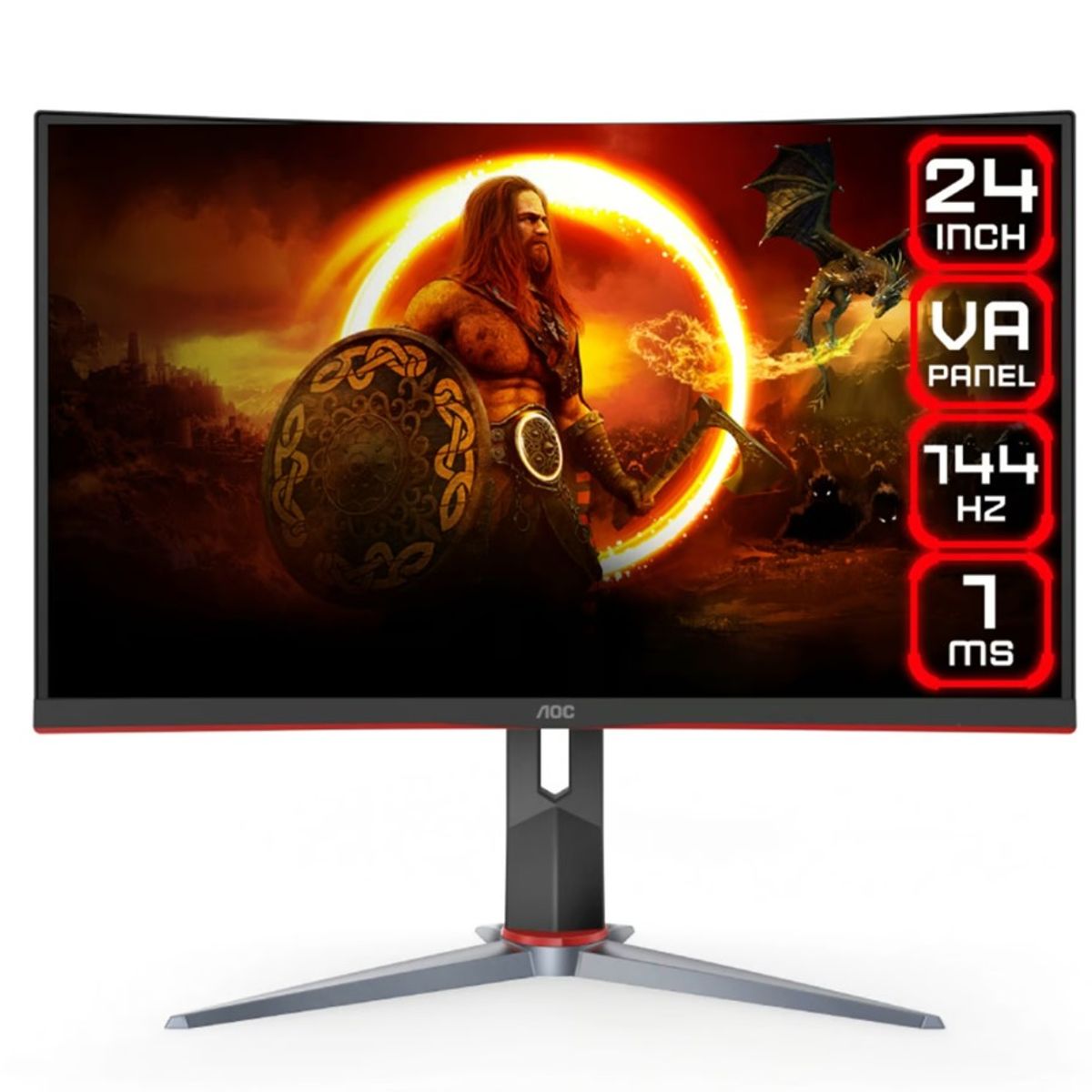 AOC - Monitor Led Gaming 24 C24G2 AOC