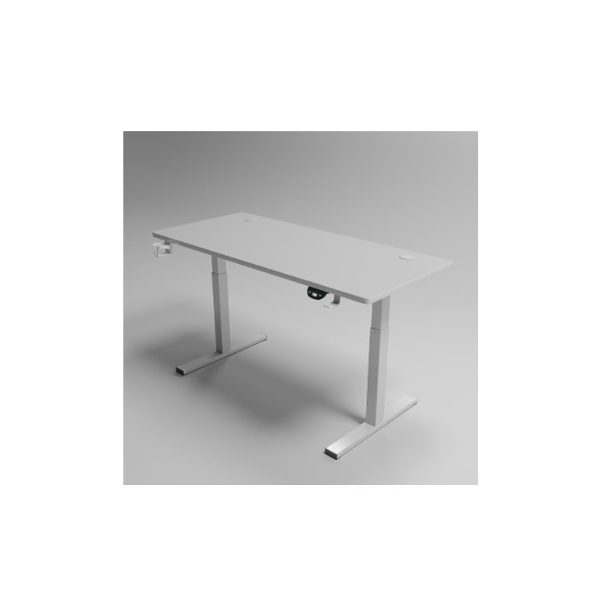 GENERICO - Escritorio Home Office Orion Eléctrico Natural 120x60cm Blanco