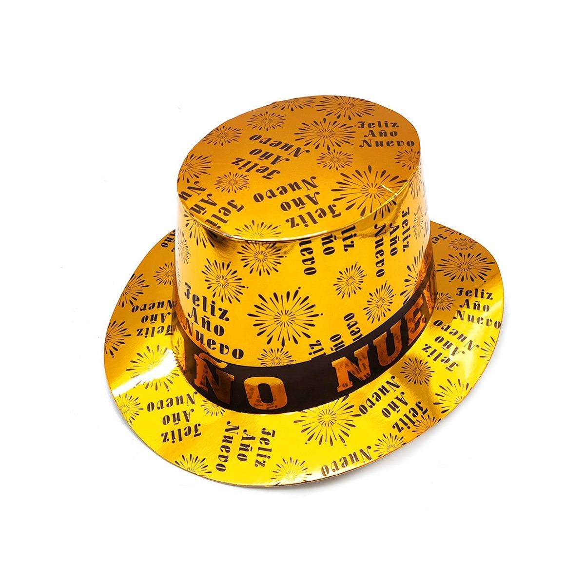 GENERICO - GORRO COPA CARTON FAN DORADO X12 UNI