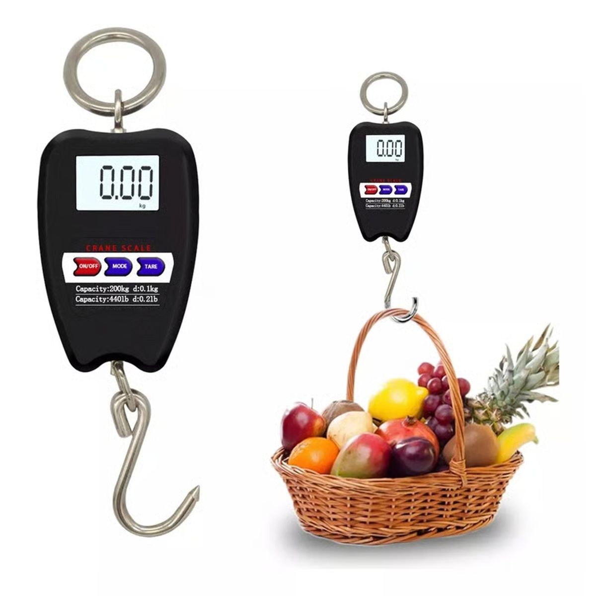 GENERICO - Balanza Pesa Viaje 200 Kilos