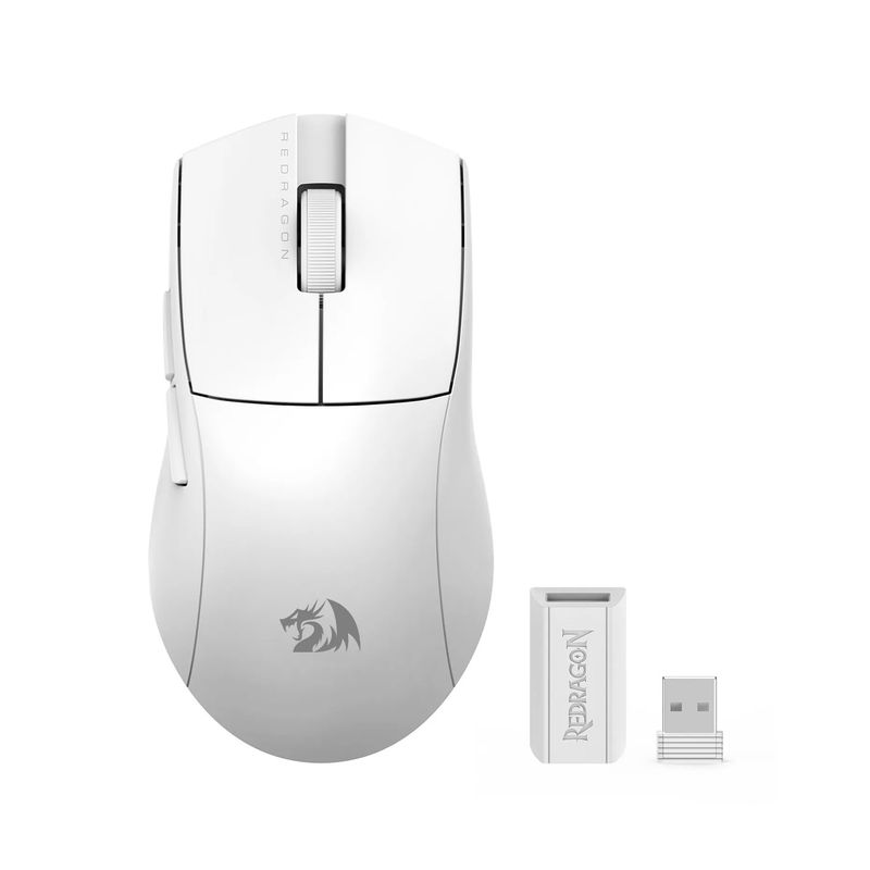 REDRAGON - Mouse Gamer Inalámbrico Redragon King M916 PRO 1000hz Blanco