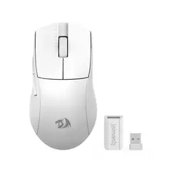 REDRAGON - Mouse Gamer Inalámbrico King M916 PRO 1000hz Blanco