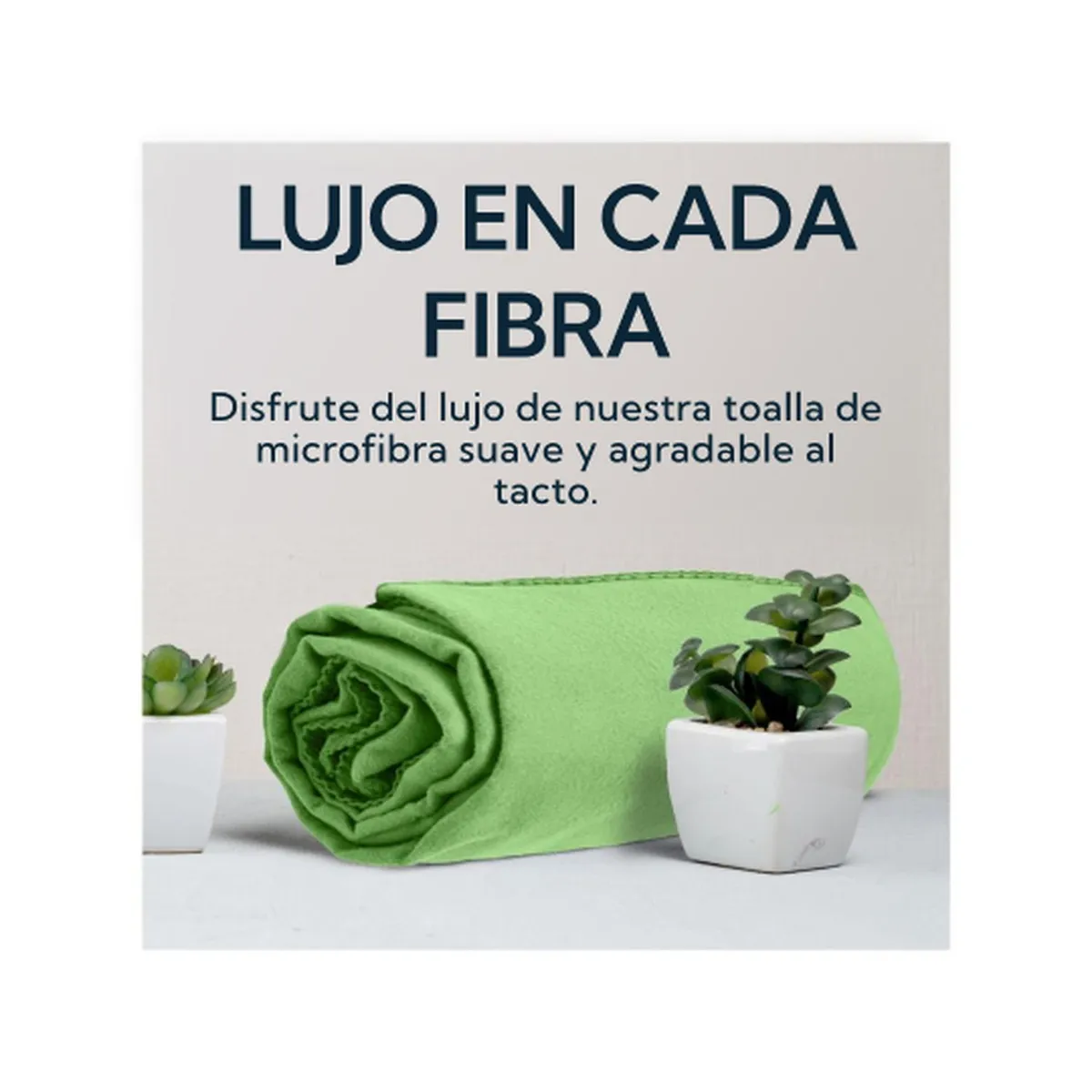 PRO OUTDOOR - Pack 2 Toallas Microfibra Suede Verde