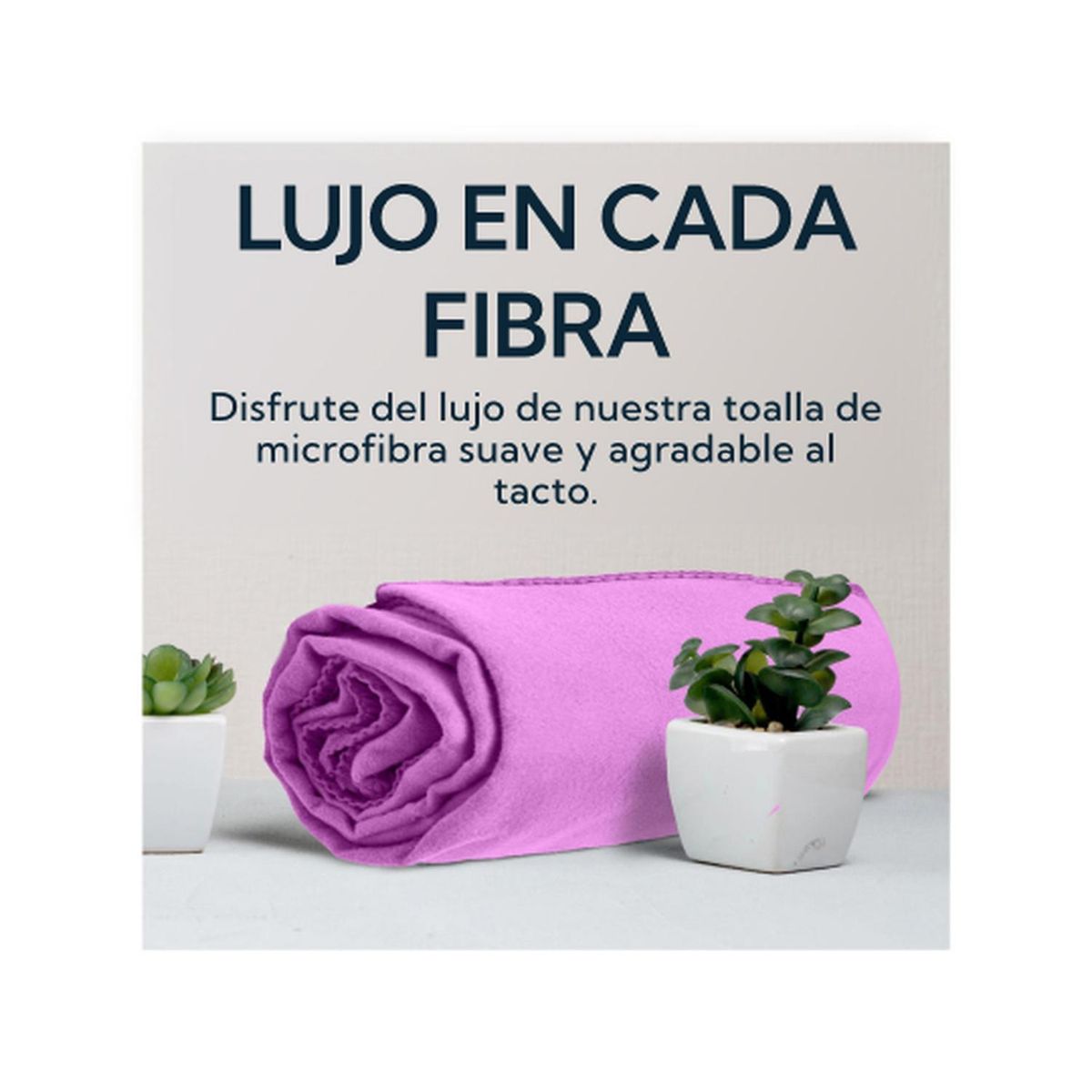 PRO OUTDOOR - Pack 2 Toallas Microfibra Suede Morada
