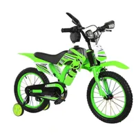 Bicicleta Infantil Bicimoto Aro 16 Niños Verde