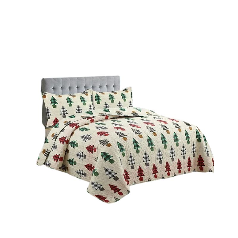 GENERICO - Cubrecama Tela Quilt De Verano 2 Plazas Diseño Estampado
