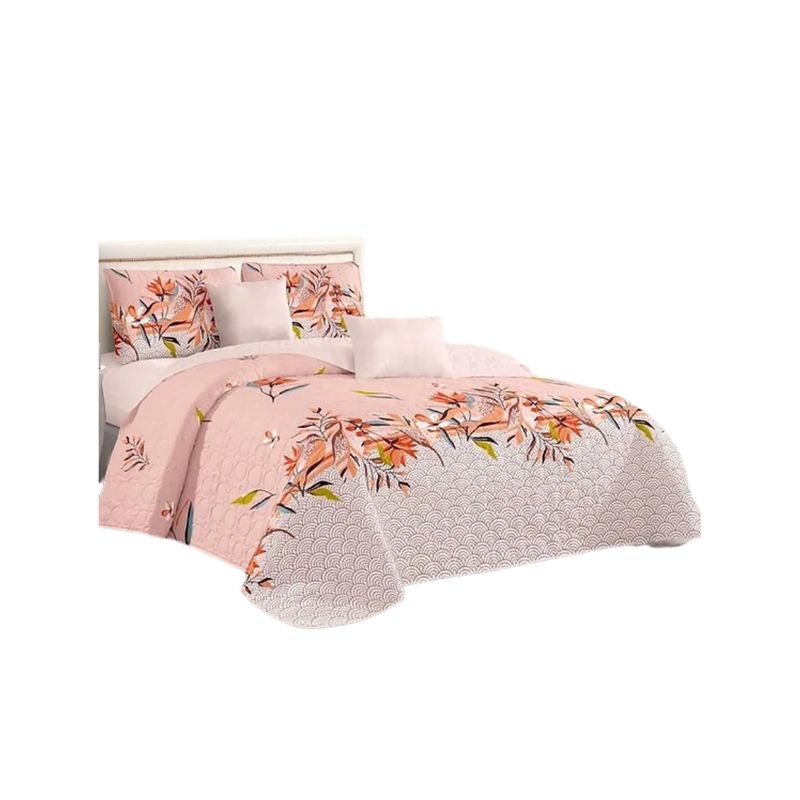 GENERICO - Cubrecama Tela Quilt De Verano 2 Plazas Diseño Estampado
