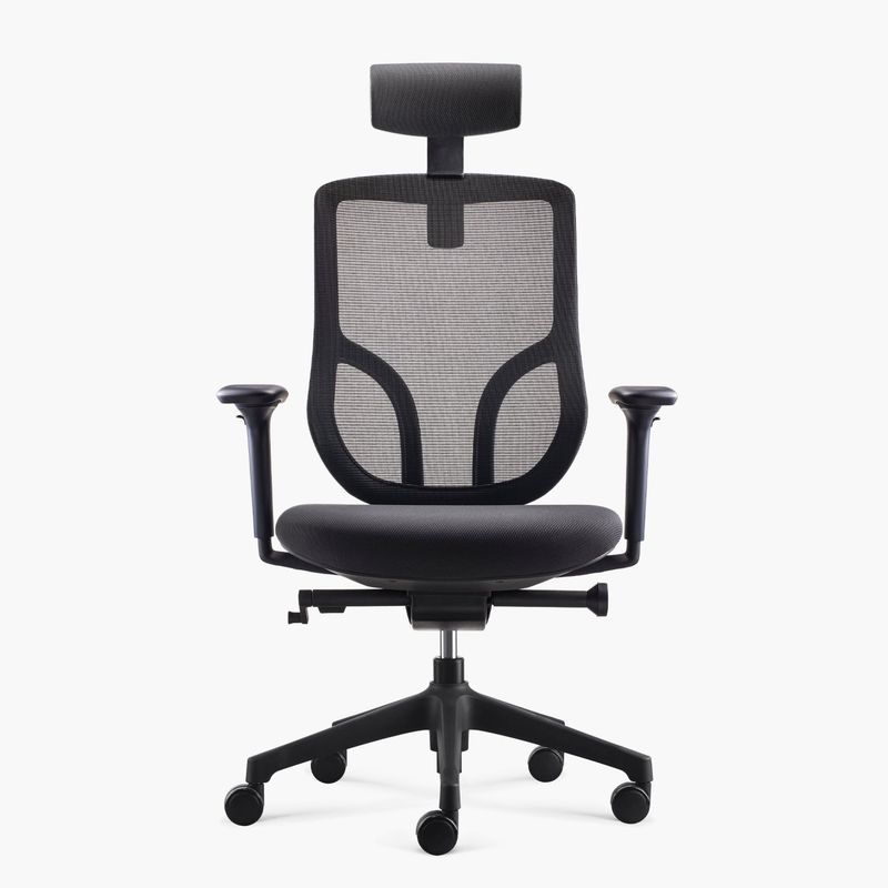 FORM OFFICE - Silla Oficina Chic con cabecero Negro Form