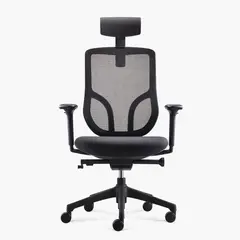 FORM OFFICE - Silla Oficina Chic con cabecero Negro Form