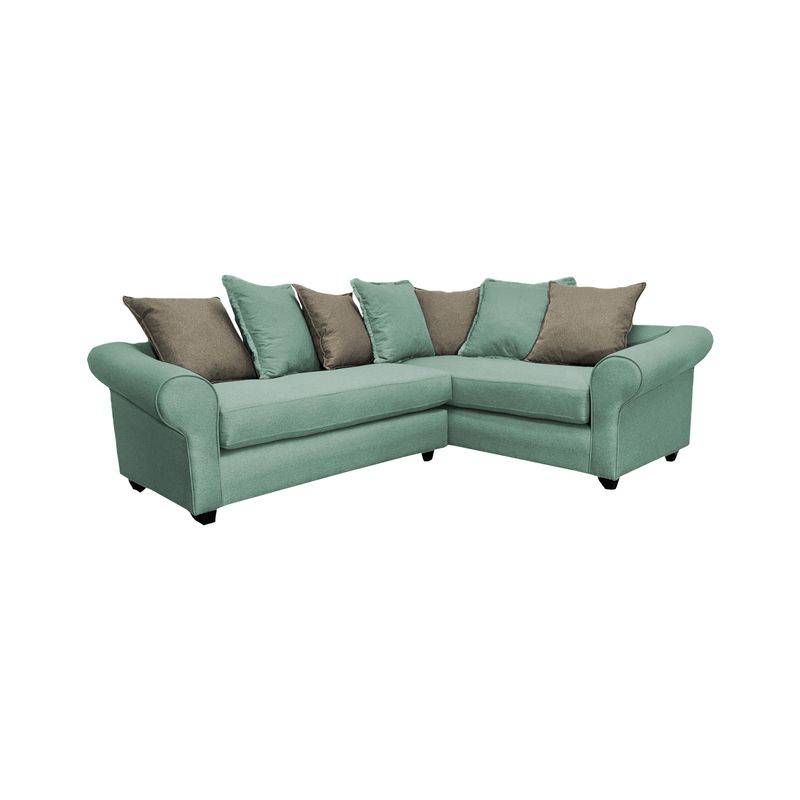 SOFAS HOME - SECCIONAL PRAT DERECHO CHENILLE VERDE MENTA