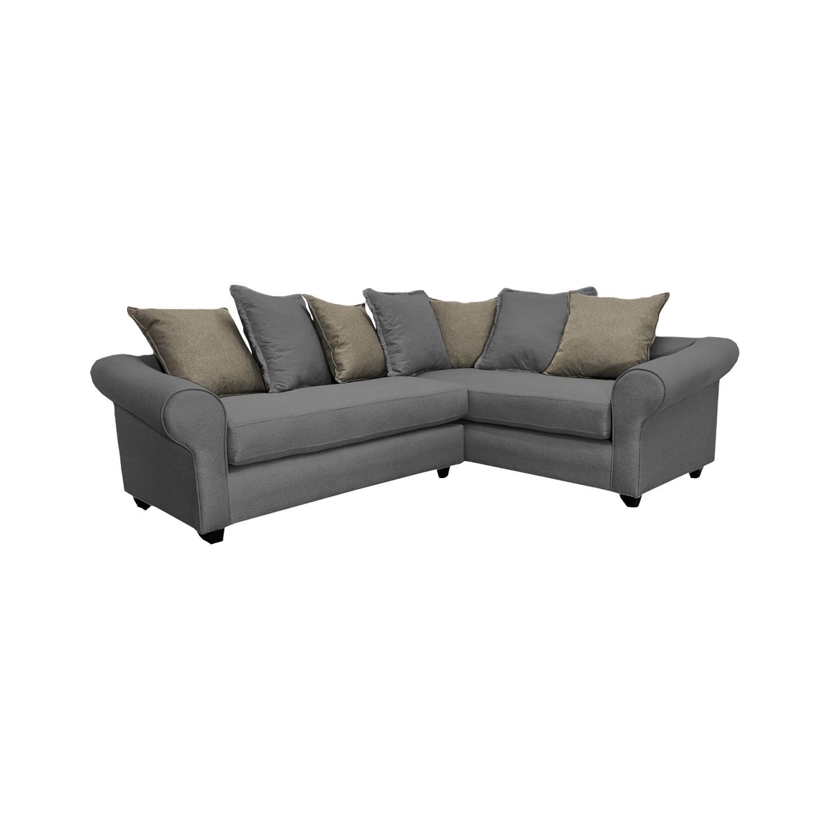 SOFAS HOME - SECCIONAL PRAT DERECHO CHENILLE GRIS