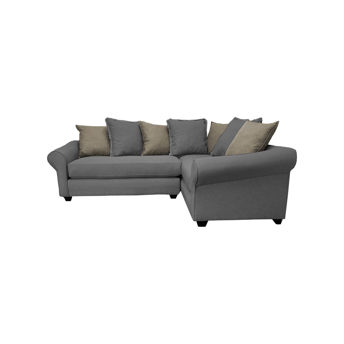 SOFAS HOME - SECCIONAL PRAT DERECHO CHENILLE GRIS