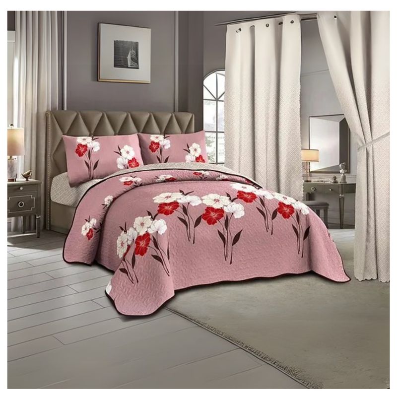 GENERICO - Cubrecama Tela Quilt De Verano 2 Plazas Diseño Estampado