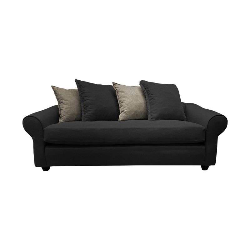 SOFAS HOME - SOFÁ PRAT CHENILLE GRAFITO 3 CUERPOS