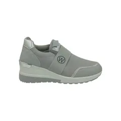 PAND G - Zapatilla Plateada Plataforma Mujer