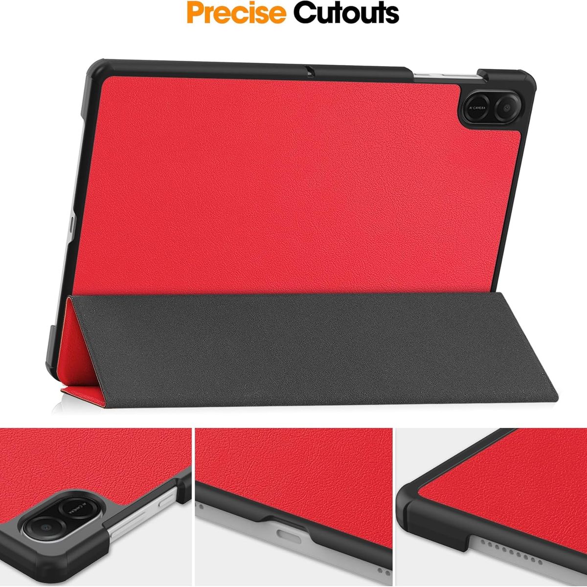 GENERICO - Funda Inteligente Compatible Con Tab Honor Pad X8A Rojo