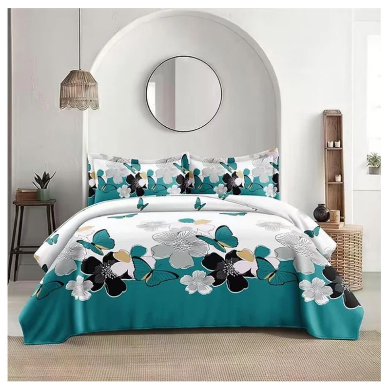 GENERICO - Cubrecama Tela Quilt De Verano 2 Plazas Diseño Estampado