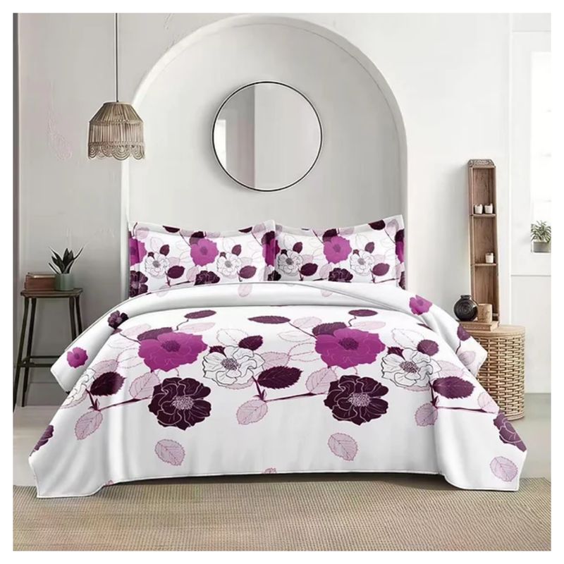 GENERICO - Cubrecama Tela Quilt De Verano 2 Plazas Diseño Estampado