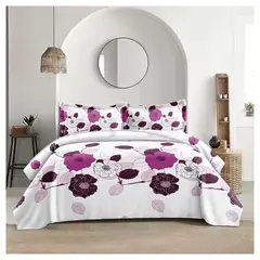 GENERICO - Cubrecama Tela Quilt De Verano 2 Plazas Diseño Estampado