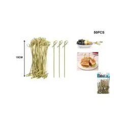 GENERICO - MONDADIENTES DESCARTABLES 50 PCS 15 CM