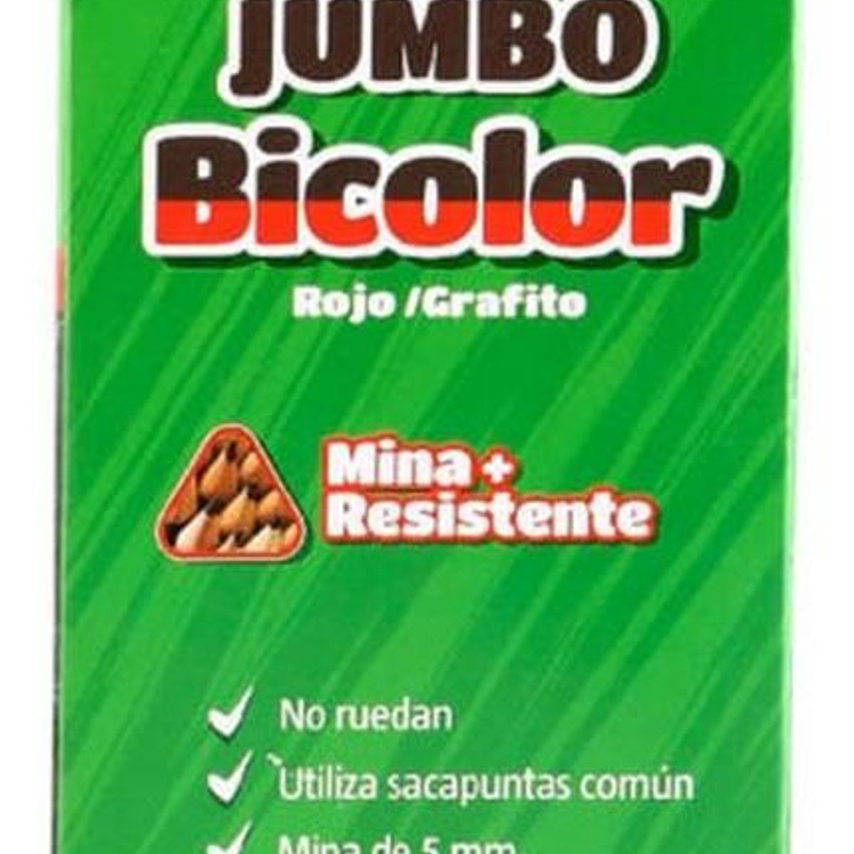 TORRE - Lápices Bicolor Jumbo Grafito-rojo O Azul-rojo. 6unid. Torre - Rojo