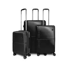 PENGUIN - Set de 3 maletas S+M+L Roma negra