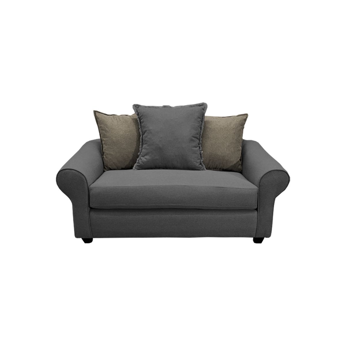 SOFAS HOME - SOFÁ PRAT CHENILLE GRIS 2 CUERPOS