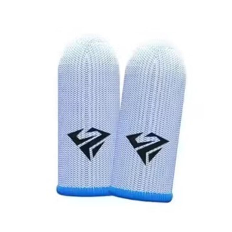 GENERICO - Dedales Gamer Fundas Dedos Fibra Plata Edición Ultra Blanco  Azul