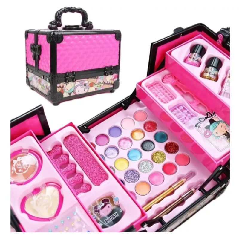 GENERICO - Set De Maquillaje Para Niñas Juguete Cosméticos Maleta 41pc