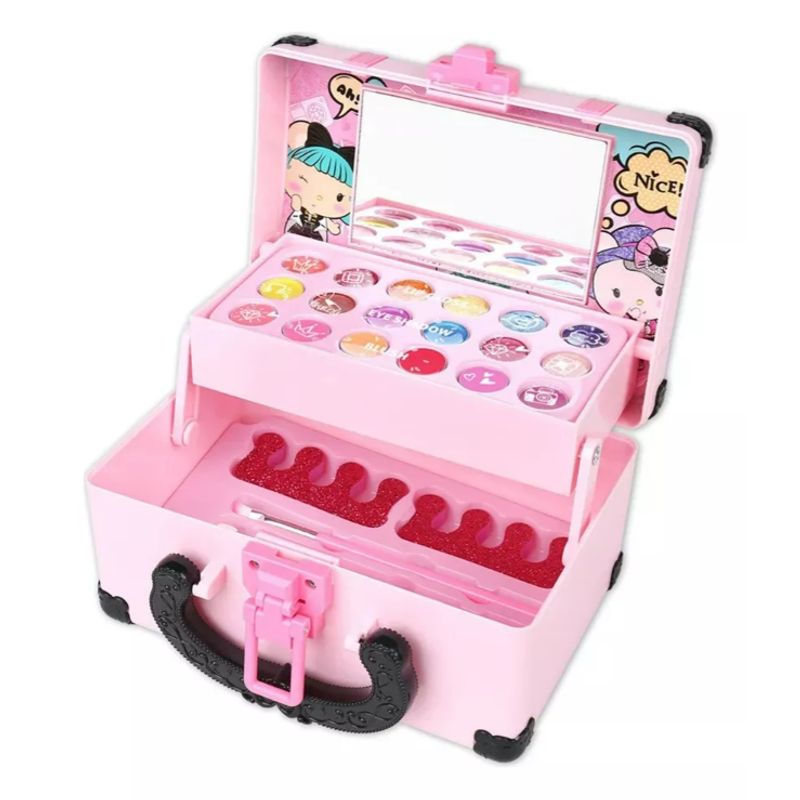 GENERICO - Set De Maquillaje Para Niñas Juguete Cosméticos Maleta 32pc