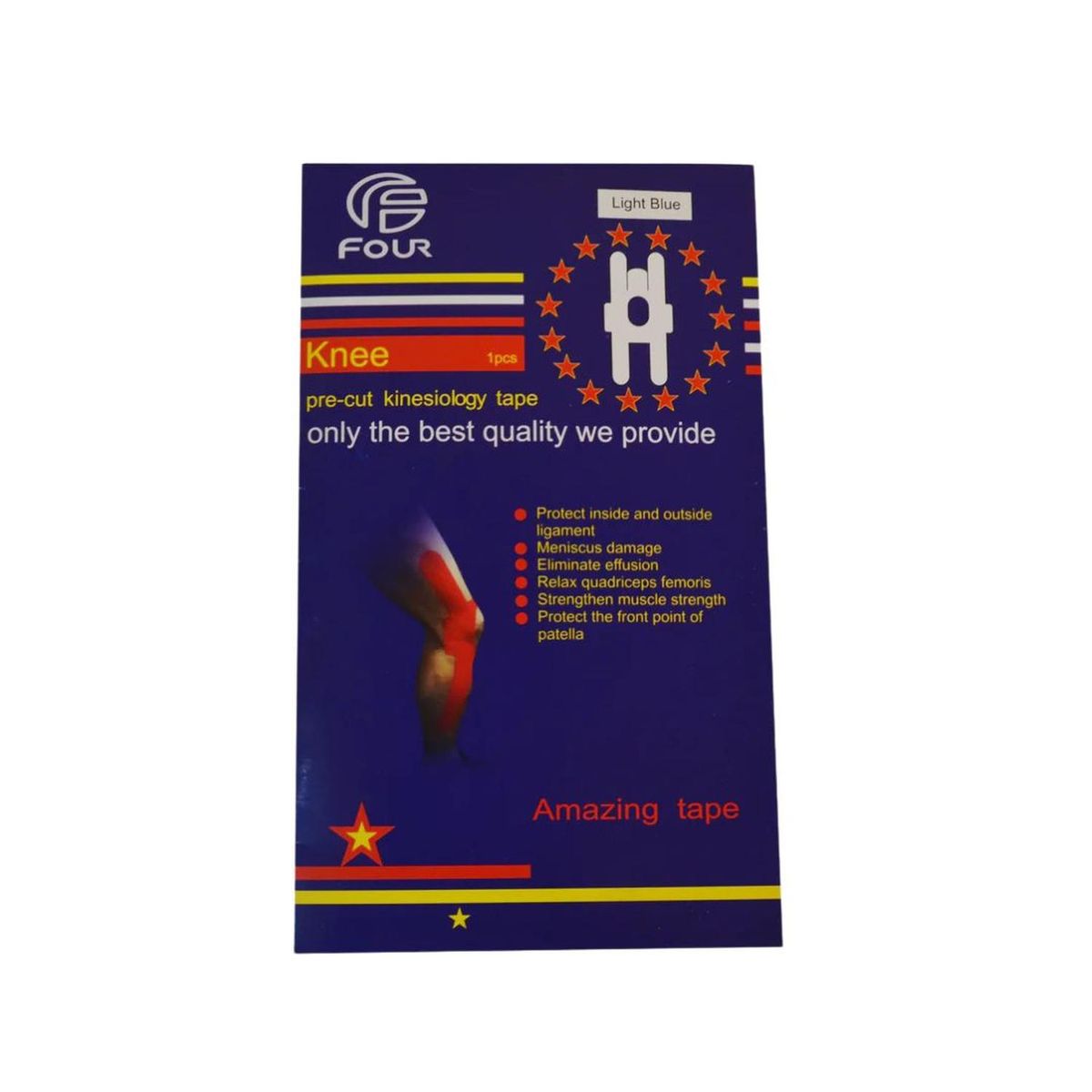 FOUR - Tape Kinésico Rodilla - Azul