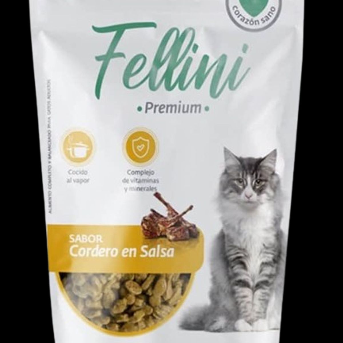 GENERICO - Fellini Cordero en salsa - Alimento Húmedo para Gatos 85gr