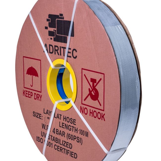 ADRITEC - Manguera Riego Plana Lay Flat Adritec 2'' 4bar Rollo 100 Mts