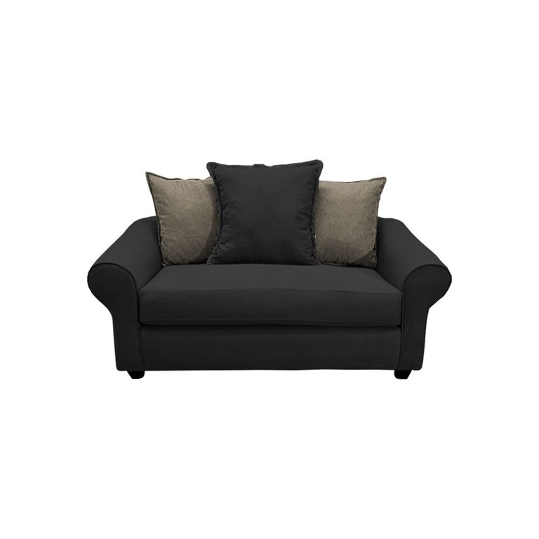 SOFA PRAT CHENILLE GRAFITO 2 CUERPOS
