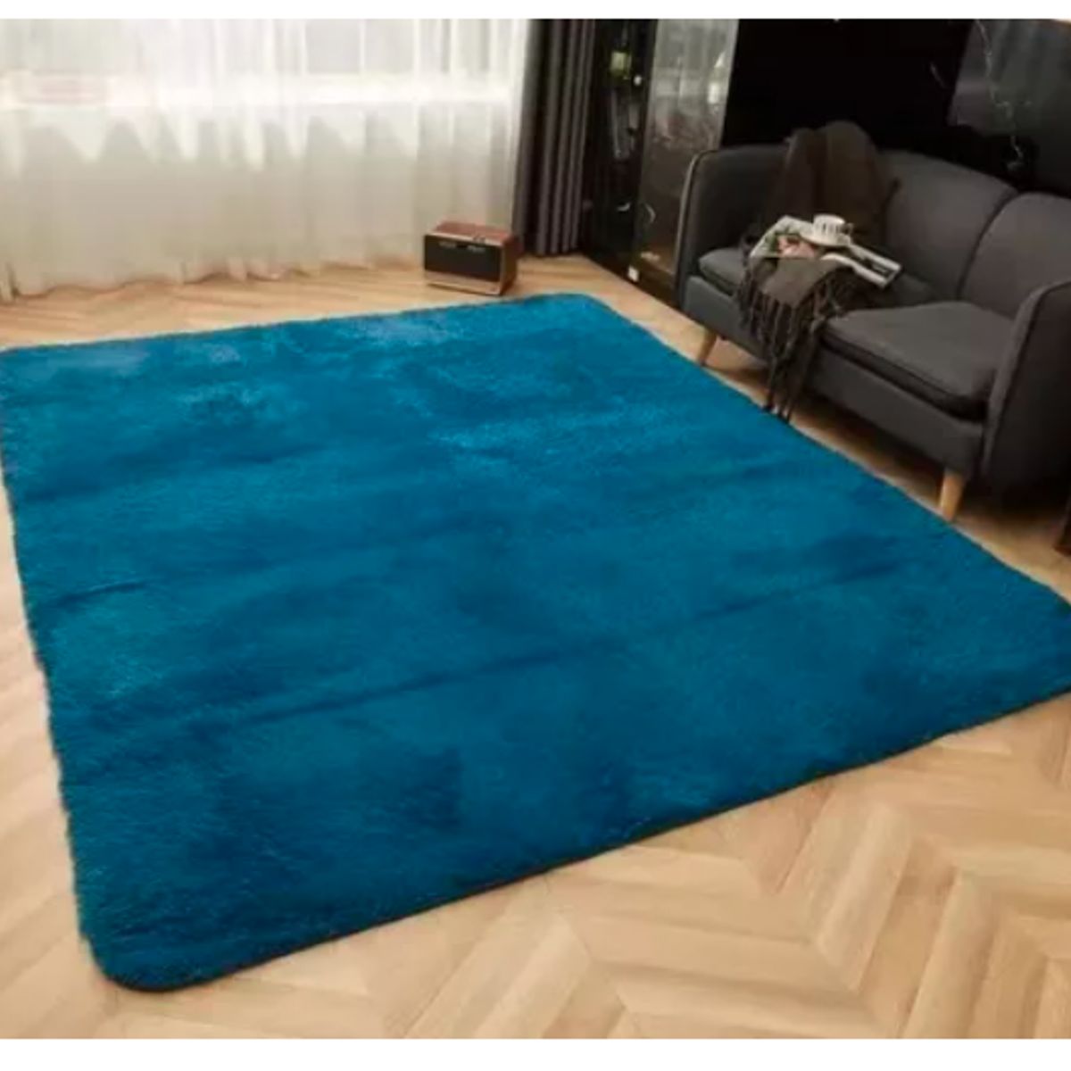 GENERICO - Alfombras Peludas 200x240cm Varios Colores Antideslizante