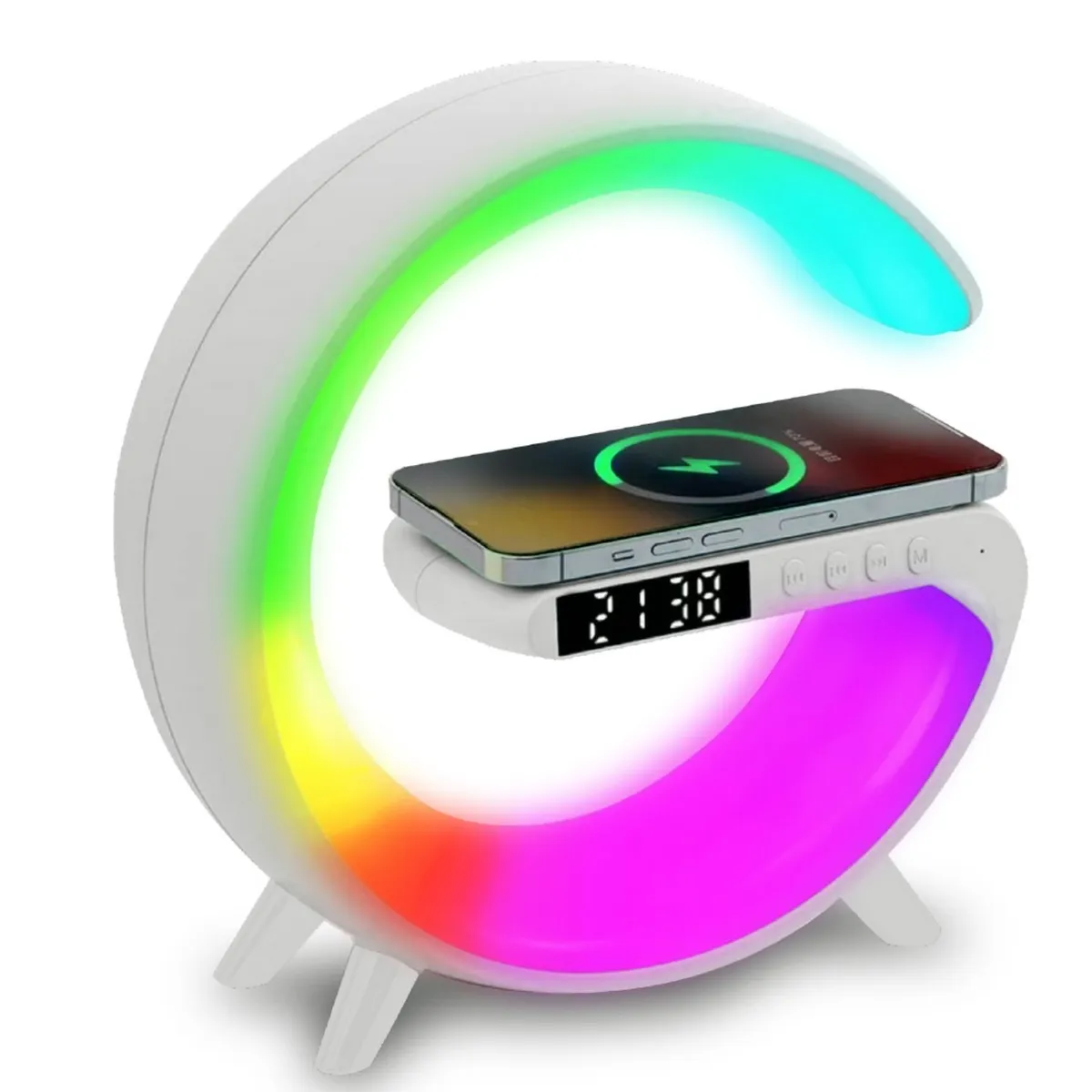 MLAB - Parlante Bluetooth My Lil G Cargador Inalámbrico Blanco - SC