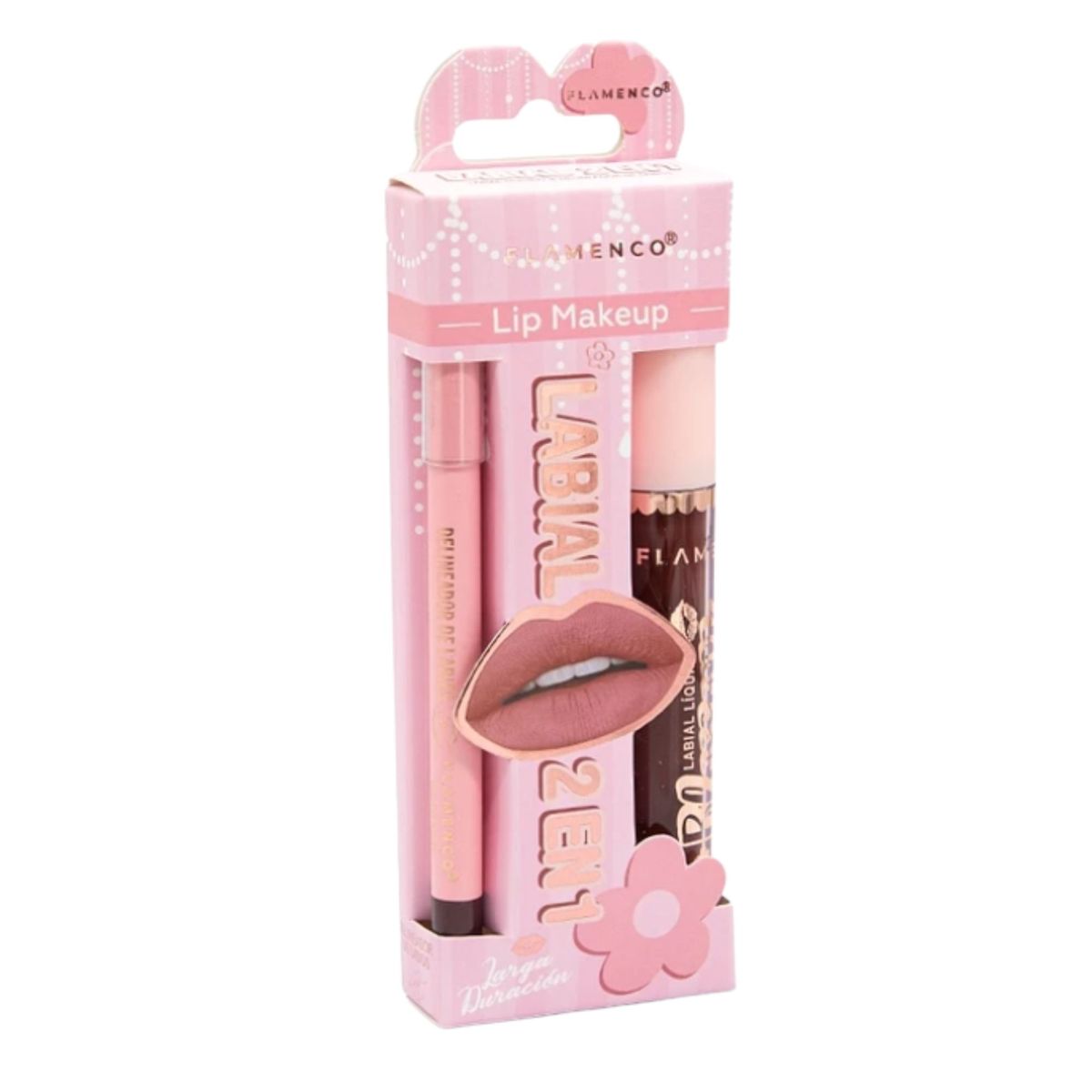 LIKE SHOP - Labial Liquido Matte Más Delineador De Labios 2 En 1 MB1230 Pack 02