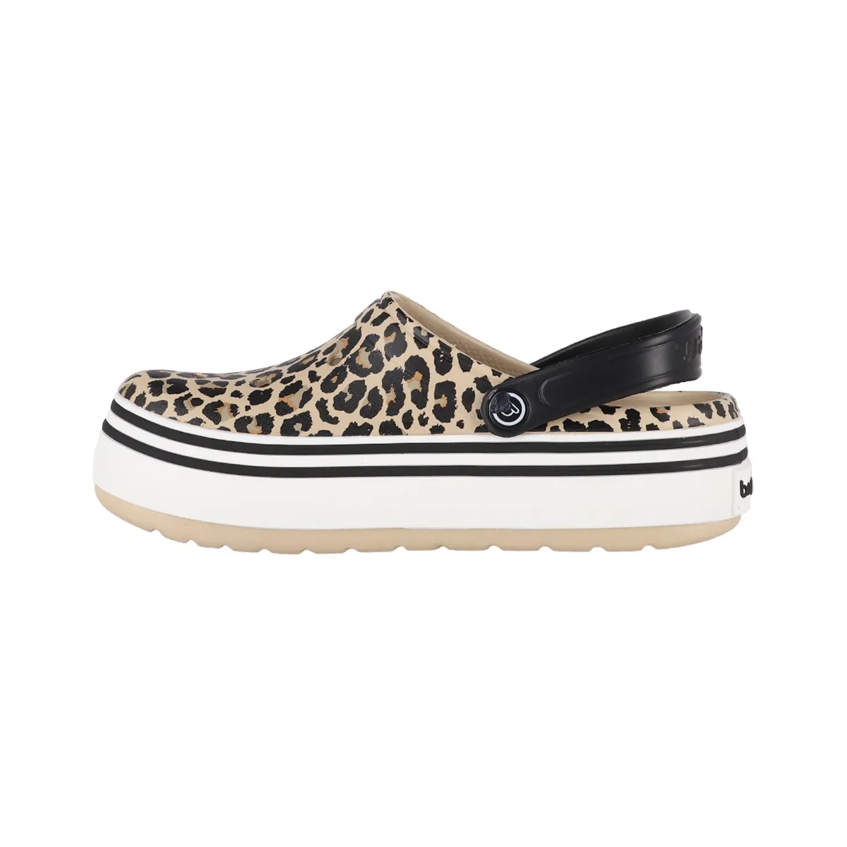 BAMERS - Zuecos Mujer Bamers Airline High Leopard Print