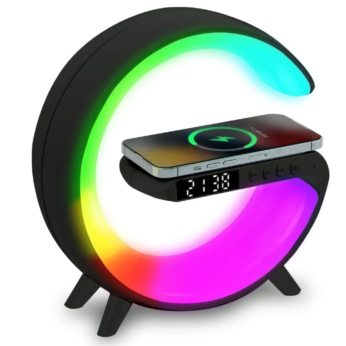 MLAB - Parlante Bluetooth My Lil G Cargador Inalámbrico Negro - SC