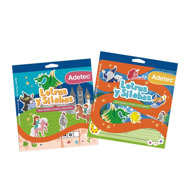 ADETEC - Block Actividades y Stickers Letras y Silabas Adetec